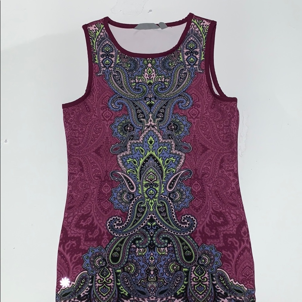 Athleta Paisley Tank XXS
